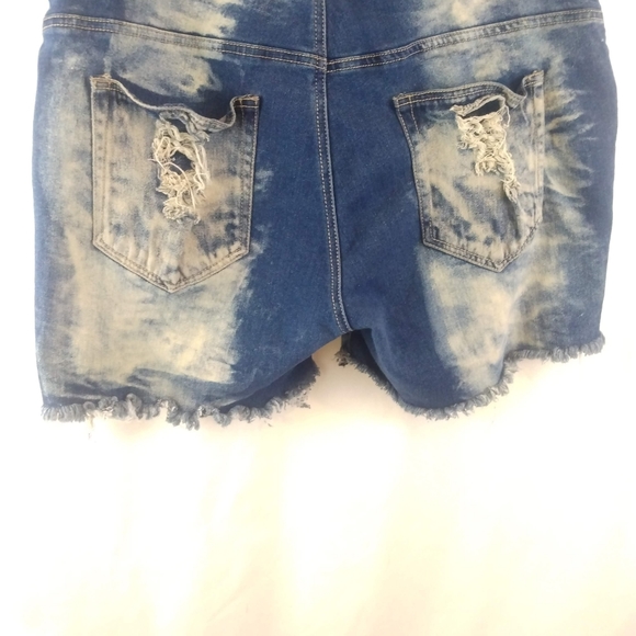 Knoix Faded Distressed Denim Shorts - Picture 8 of 14